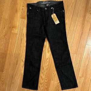 Parasuco Denim Legend tapered black gray jeans sz 32 detailed pocket NWT